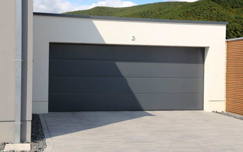Black garage door trending