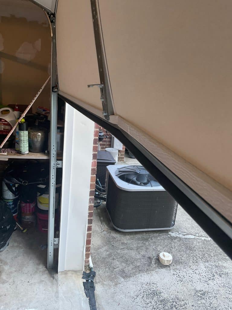 Crashed door