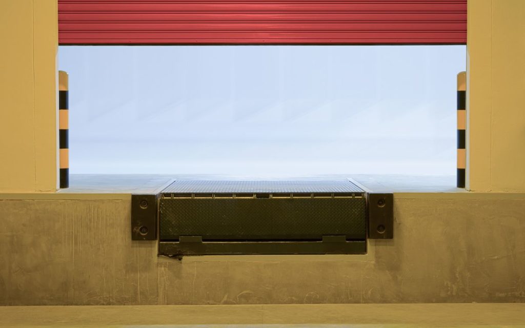 Picture of a commercial dock leveler