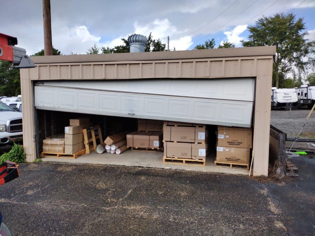 Garage door off track 1