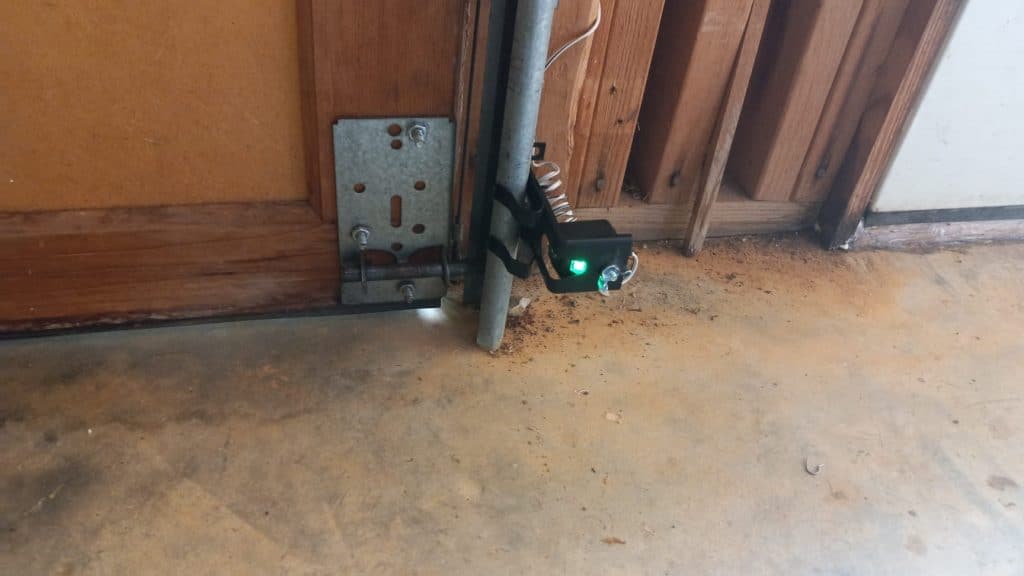 Garage door safety sensor
