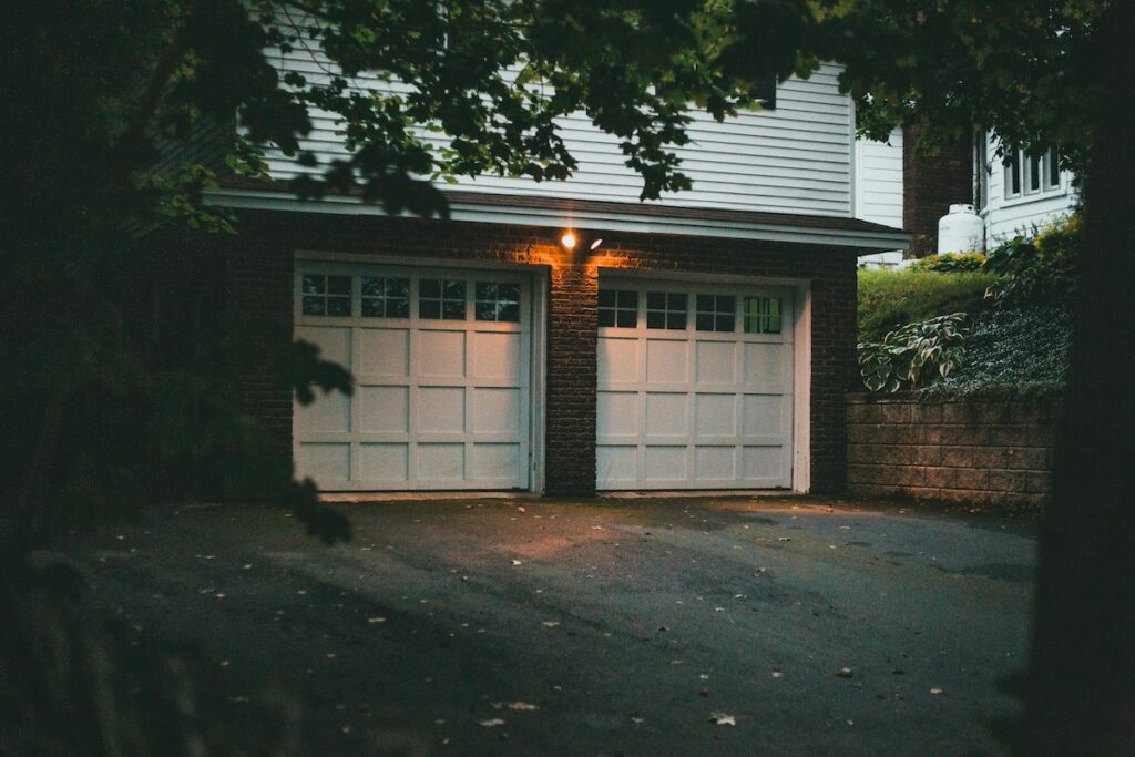 Memphis home with a new garage door installed
