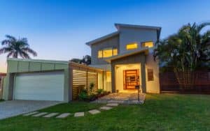 Contemporary garage door