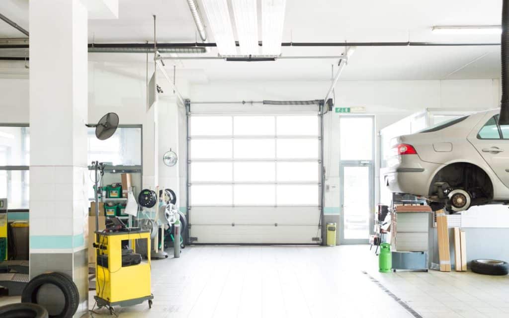 Inside garage door