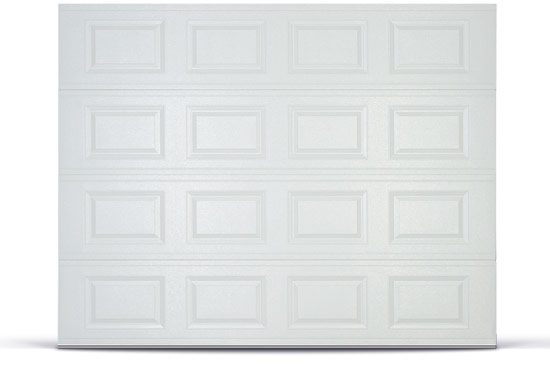 Raised panel garage door