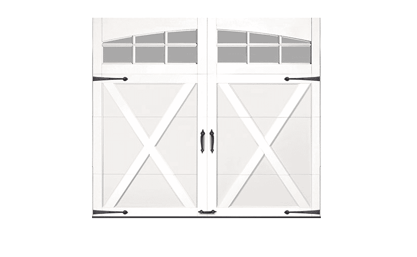 Carriage house garage door
