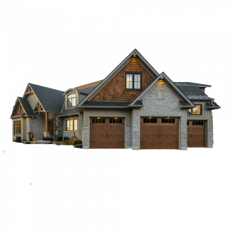 Craftsman style garage door