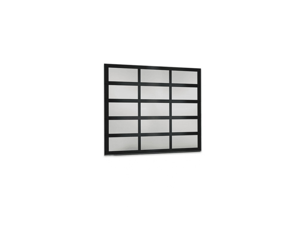 Image shows an option for a full view overhead door