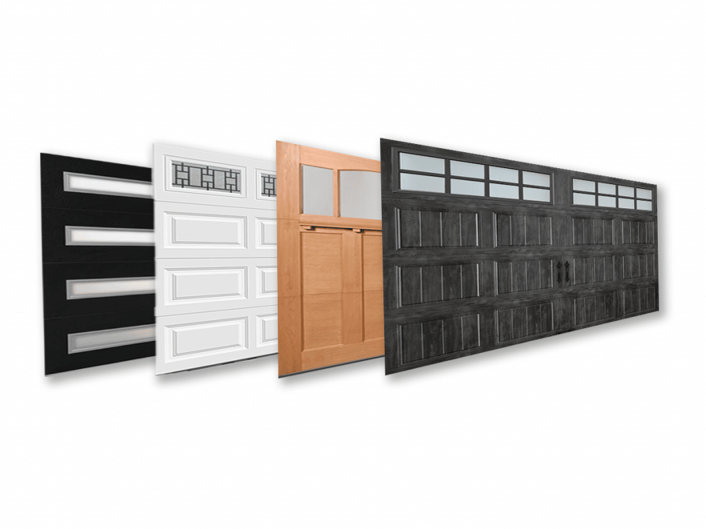 Image to show the different garage door replacement styles available