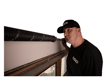Garage door spring installation