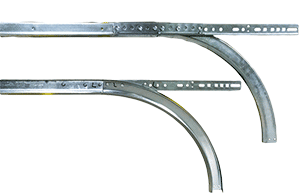 Garage door track repair