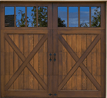 Insulated carriage house door