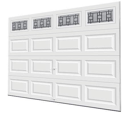 Raised panel garage door