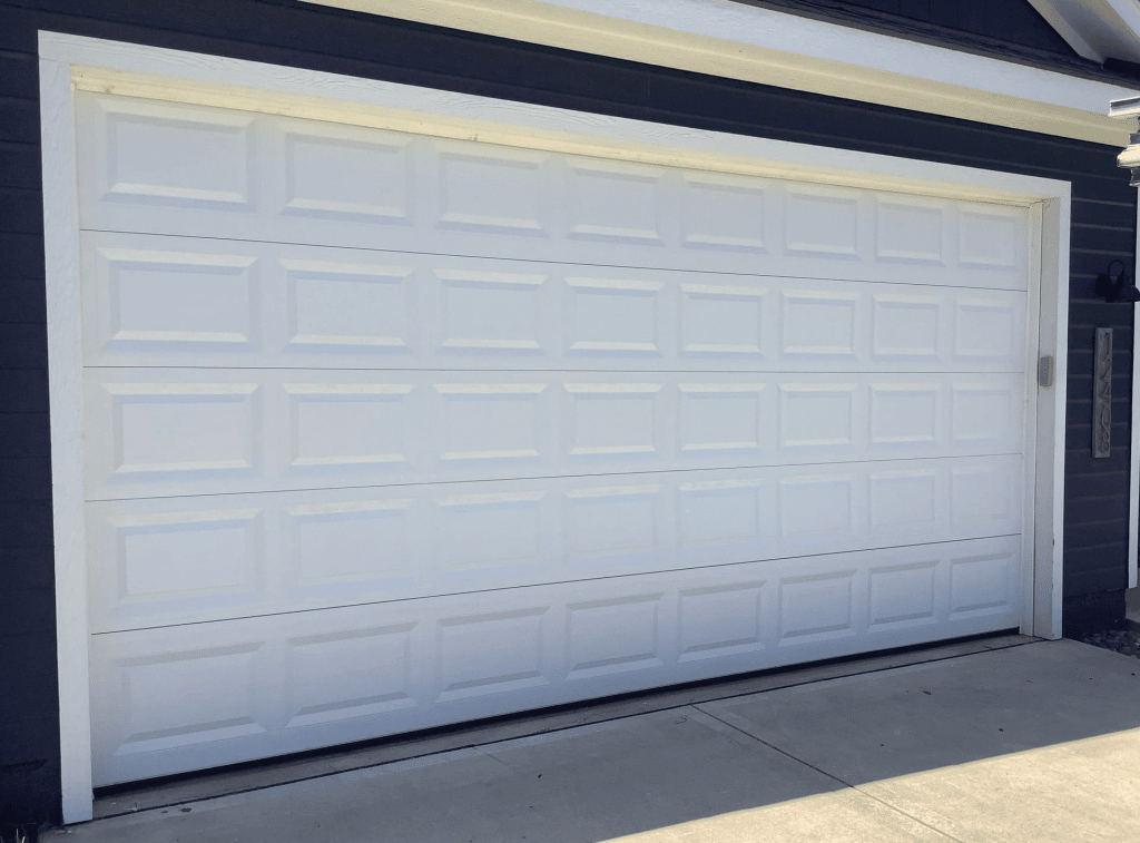 Section steel garage door