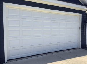 Section steel garage door