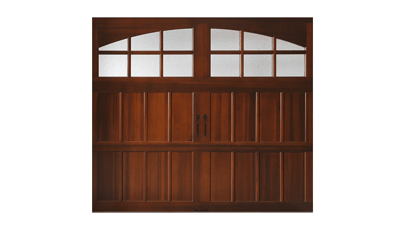 Wood garage door
