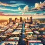 Odessa, texas downtown skyline.